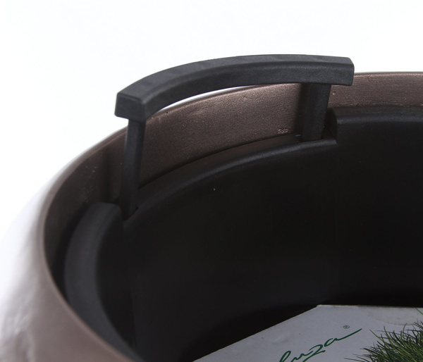 LOFT NEW 32/120 smukła wysoka donica połysk lustra wkład samonawadniający