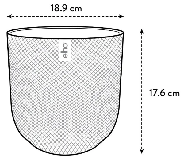 Jazz Elho 19 lawendowa osłonka z fakturą w kropki