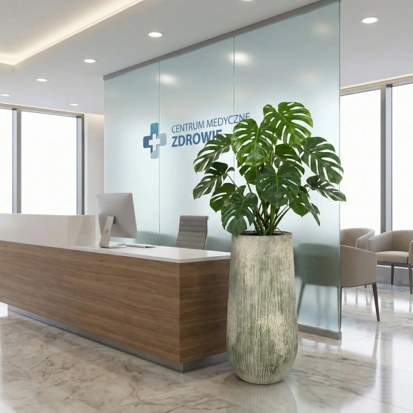 NAX M 33/70 wysoka donica do salonu i na taras Imperial White