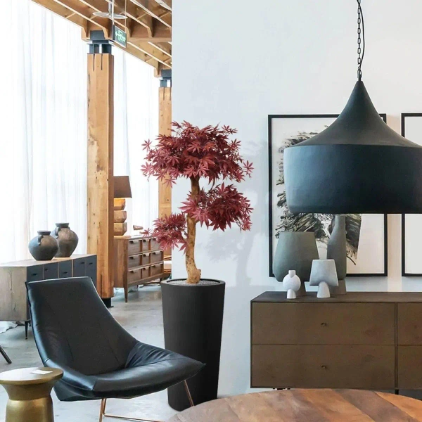 Sztuczny Klon Bonsai 95 cm burgundy