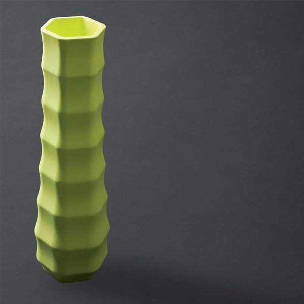 ROO 51/175 wysoka wąska donica designerska zielona