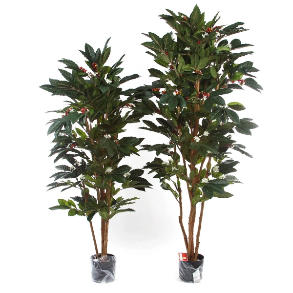 Sztuczne drzewko Kawy 150 cm 471 liści z owocami