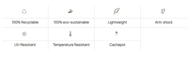Fyre 35 oliwkowa donica do salonu na kółkach