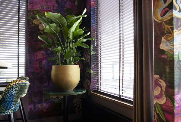 Mini Orb M 25/21 złota doniczka kulista metalik