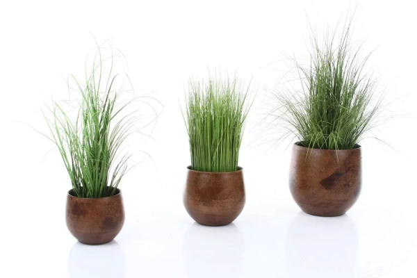 Oliver 16/13 brązowo szara kulista osłonka ceramiczna połysk