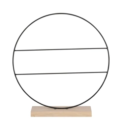 Podpórka na roślin koło na drewnie 40 cm z poprzeczkami