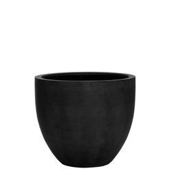 Jesslyn XS 42/36 okrągła donica w kolorze czarnym