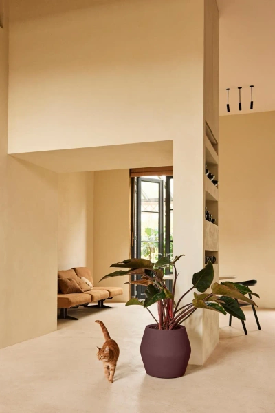 June Split Low 46/42 śliwkowa niska osłonka designerska vintage plum