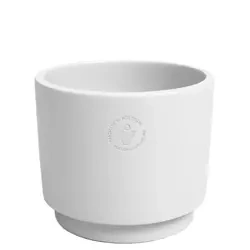 Echo 19/18 biała doniczka ceramiczna walec