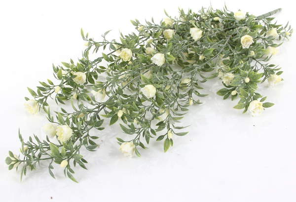 Sztuczna Róża pnącze 75 cm kwiaty kremowe