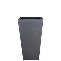 ANTHRACITE KUBIS 33x33/60 doniczka betonowa wysoka kwadratowa grafitowa