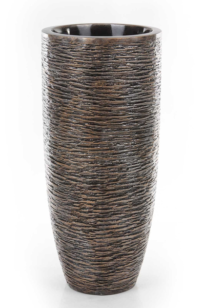 UNIVERSE WRINKLE PARTNER 34/75 ekskluzywna donica wysoka brązowy