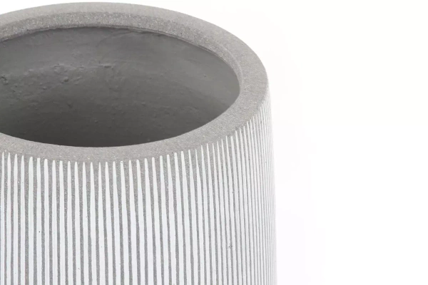 Harith High S 40/48 wysoka donica szara w białe prążki