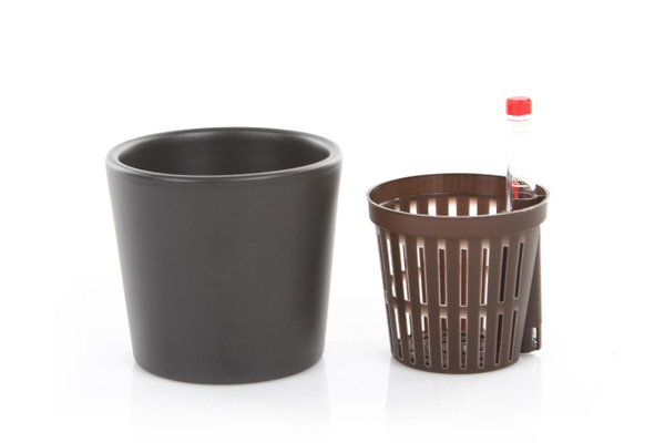 Zestaw do hydroponiki Leni 5/5 Vasa mini osłonka ceramiczna antracytowa