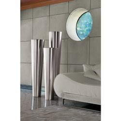 NARNYA 30/100 donica stalowa wysoka smukła satyna