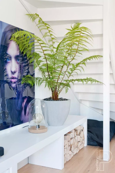 Jesslyn XS 42/35 donica w prążki ciemnoszara