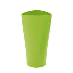 LECHUZA DELTA 15/26 doniczka wysoka zielona z połyskiem