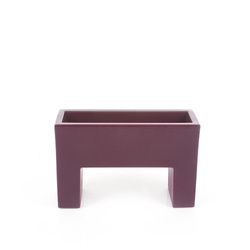 MURO NANO 25x8/16 designerska doniczka prostokątna śliwkowa