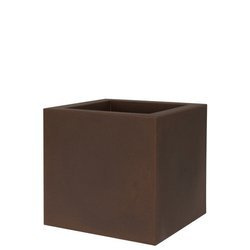 KUBE 40x40/40 donica kubik niska brązowa rust