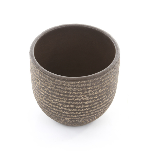 Carrie 14/12 osłonka ceramiczna brązowa tekstura