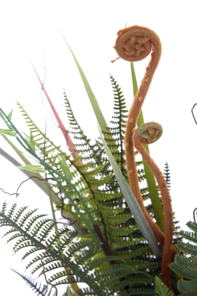 Sztuczna Paproć trawa mix 75 cm zielono-brązowa