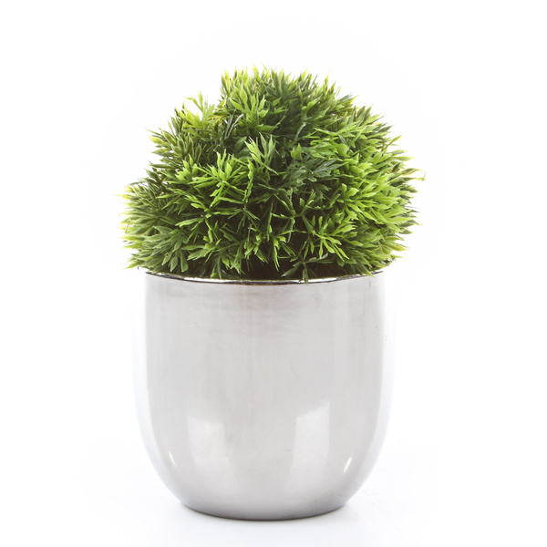 CHAZ 13/12 doniczka chromowana srebrna