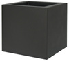 KUBE 40x40/40 donica kwadratowa niska grafitowa czarna perła