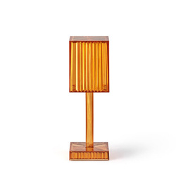 Lampa GATSBY 24,5 cm kwadratowa bursztynowa