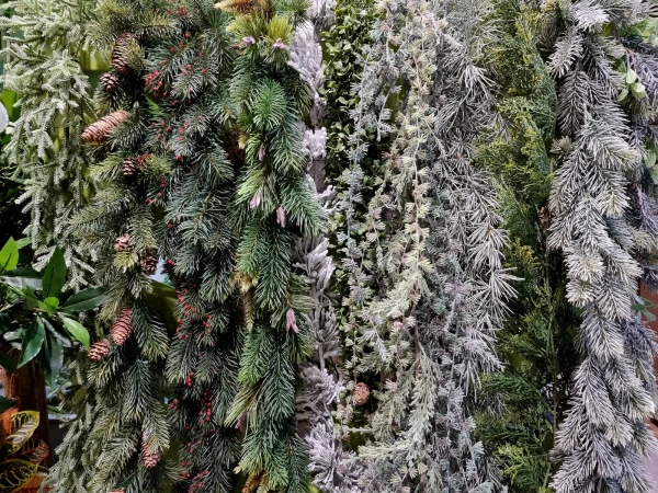 Sztuczna Jemioła ośnieżona girlanda pnącze 182 cm