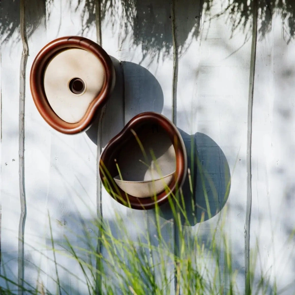 Organic domek dla ptaków brązowy chestnut brown