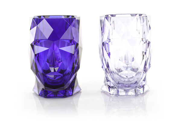 ADAN NANO GLOSSY 13x17/18 doniczka designerska głowa szkło