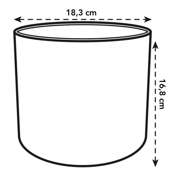 B. For Soft Round 18 cylindryczna osłonka złota golden sand