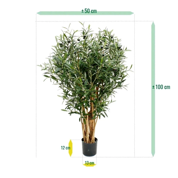 Sztuczna Oliwka gęsta 100 cm deluxe