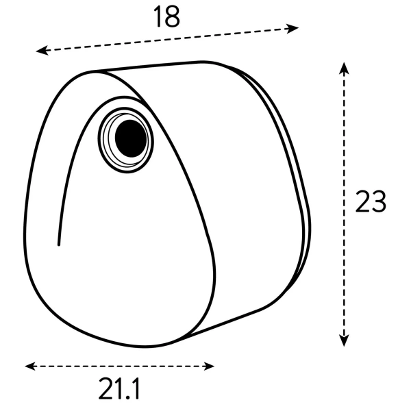 Essential domek budka dla ptaków szary fibrous grey