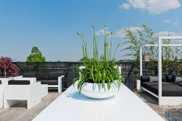 Tara XS 30/12 płaska osłonka biała połysk