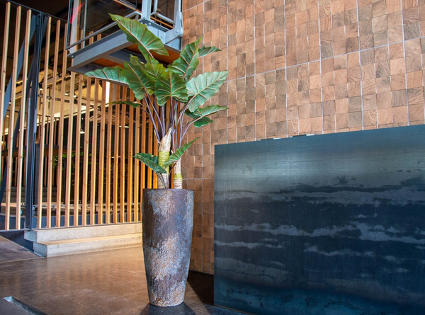 Dax XL 40/97 brązowa donica wysoka ostryga oyster