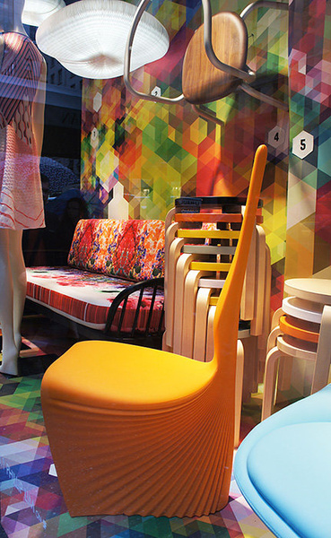 Biophilia Silla stołek by VONDOM czerwony