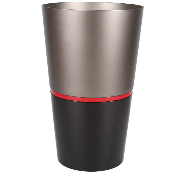 FLORI DUO 42 cm donica okrągła antracytowa