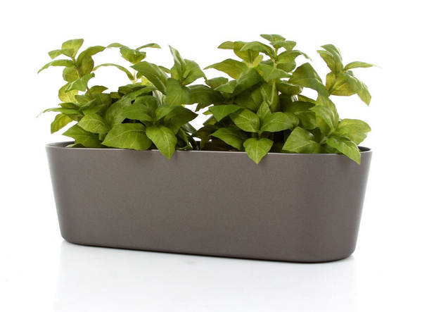 Flori 27x10/8 cm osłonka na parapet podłużna antracytowa