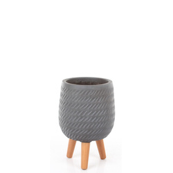 CORDA 22/32 szara osłonka na drewnianych nóżkach