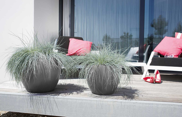 Pure Soft Round 50/38 duża donica antracytowa