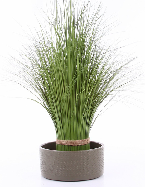 ERA BOWL 22/10 wytłaczana doniczka cylindryczna płaska taupe