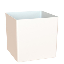 OSLO 22x22/22 doniczka kubik kwadratowa biała