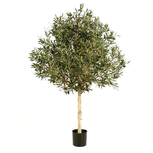 Wysokie sztuczne drzewo Oliwne 210 cm z owocami