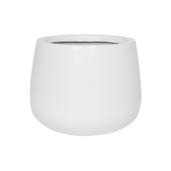 Kevan M 25/21 doniczka biała matowa z włókna szklanego