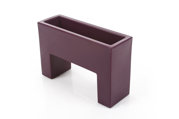 MURO NANO 25x8/16 designerska doniczka prostokątna śliwkowa