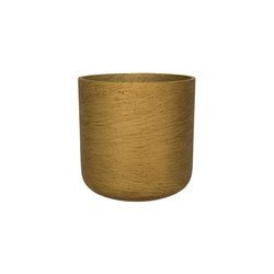 Charlie S 15/14,5 złota doniczka cylindryczna kamienna