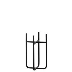 SPARTA 11,5x11,5/25 cm czarny stojak na doniczkę i kwiaty