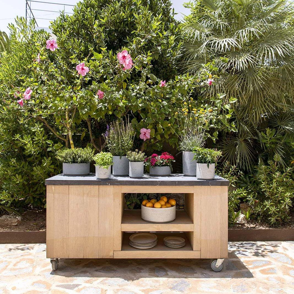 Novi M 18/15 osłonka cylindryczna kamienna szara