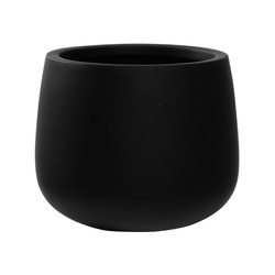 Kevan M 25/21 czarna doniczka naturalna kamienna